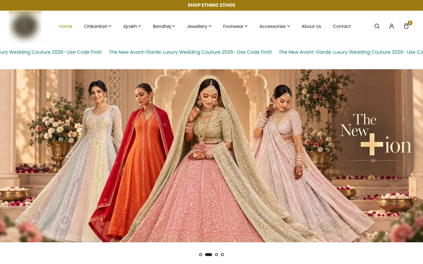 Ethnic couture label Shopify store designed by The Big Growth